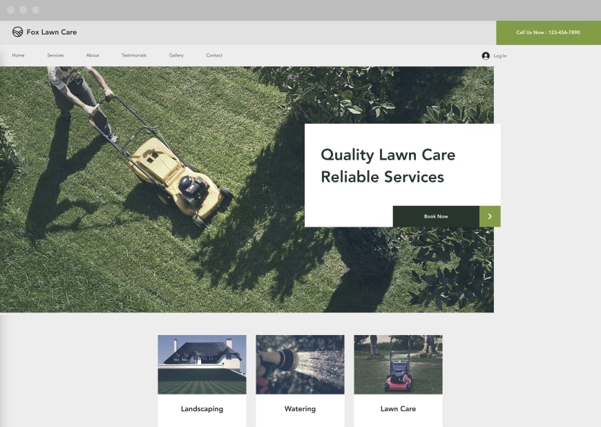 Example 1 of a ‘most popular’ website design in desktop and mobile.